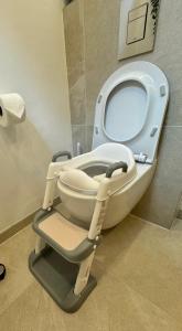 Koupelna v ubytování Ferienwohnung Waldborn-Suite an der Mosel