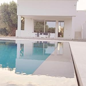 The swimming pool at or close to Olive trees house