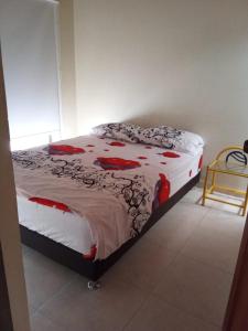 Postel nebo postele na pokoji v ubytování Acogedora Casa Flandes