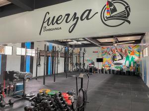 a gym with a bunch of bikes in a room at LM METRO HOTEL in Zamboanga