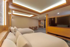 TV a/nebo společenská místnost v ubytování Sokcho Mir Hotel