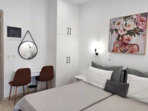 Postel nebo postele na pokoji v ubytování Happiness Apartment 6