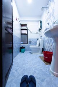 Posezení v ubytování Yeti Cozy Hotel