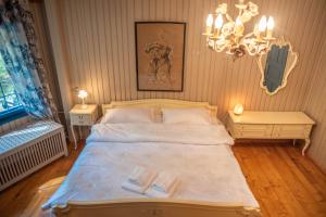Llit o llits en una habitació de Villa Sara in Sinaia near Peles & Gondola