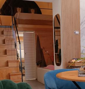 A seating area at Cammileddi mini suite