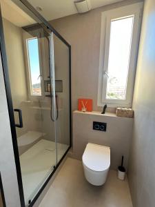 Koupelna v ubytování Logement aux portes de Monaco