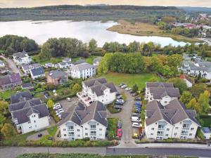 an aerial view of a residential neighborhood with houses at Wohnpark Stadt Hamburg - Apt. 14 in Binz