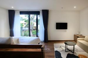 TV a/nebo společenská místnost v ubytování DD Hospitality - Mi Amor Da Lat