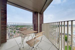 Balkón nebo terasa v ubytování Deluxe three bedroom Apartment by London ExCeL Stays
