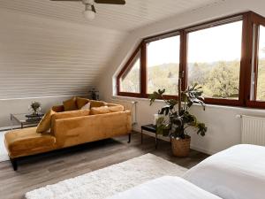 Ένα ή περισσότερα κρεβάτια σε δωμάτιο στο Villa Überblick +93 φωτογραφίες
