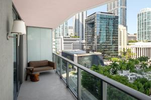 a balcony with a view of a city at DUA Miami, Autograph Collection in Miami