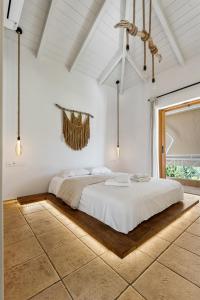 Llit o llits en una habitació de Villa Semipuella
