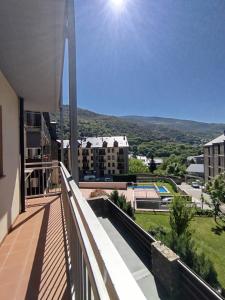 Ein allgemeiner Bergblick oder ein Berglick von der Ferienwohnung aus