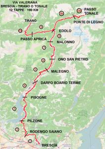 サーレ・マラジーノにあるKidonia - Iseo Lake Apartmensの道路図