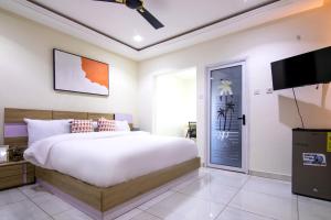 Ένα ή περισσότερα κρεβάτια σε δωμάτιο στο Serene en suite 6 Bedroom Home - Trasacco