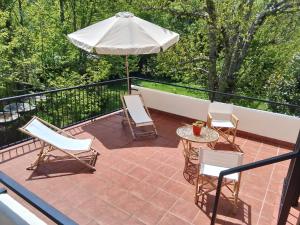 Balkon lub taras w obiekcie Antiguas Eras La Alberca