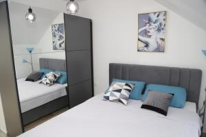 Katil atau katil-katil dalam bilik di Apartman MIRJANA