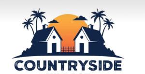 a logo of a house on a island with palm trees at MARADA felix in Hidişelul-de Sus