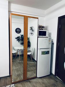 Kuchyňa alebo kuchynka v ubytovaní Studio Vio