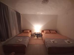 Un pat sau paturi într-o cameră la Apartman Vera