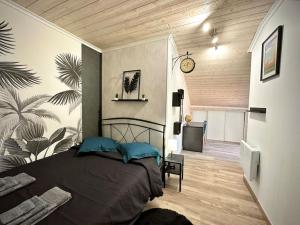 Postel nebo postele na pokoji v ubytování Le gîte du besson Cassagne + 37 fotografií
