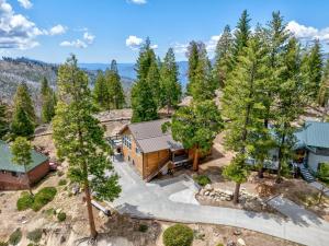 an aerial view of a house with trees at Yosemite Summit & Little Summit in Yosemite West