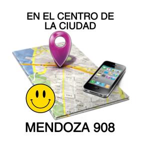 a cell phone sitting on top of a map at Mendoza908 in Nueve de Julio