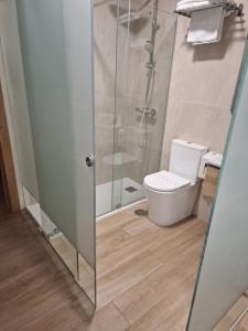 Koupelna v ubytování Hotel La Quinta