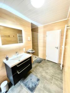 Koupelna v ubytování Ferienhaus Dobias
