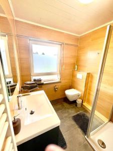 Koupelna v ubytování Ferienhaus Dobias