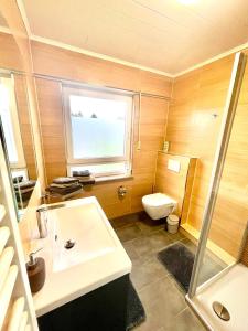 Koupelna v ubytování Ferienhaus Dobias
