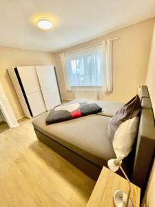 Postel nebo postele na pokoji v ubytování Ferienhaus Dobias