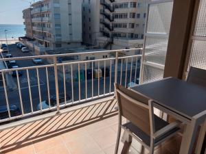Balkón nebo terasa v ubytování Apart Playa Bellreguard 1 habitación