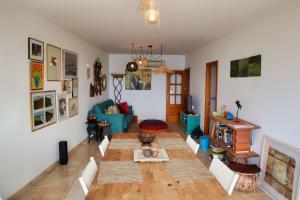 Χώρος καθιστικού στο Casa Aballi