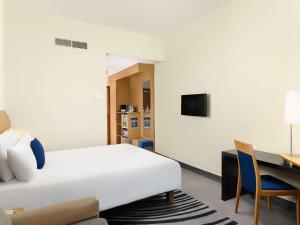TV a/nebo společenská místnost v ubytování Novotel Budapest Danube