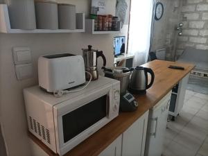 Kuchyňa alebo kuchynka v ubytovaní Maison intra muros, terrasses avec vue jaccuzzi et garage