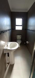 a bathroom with a sink and a toilet at eSunvalley Guest House in Roodepoort +11 photos