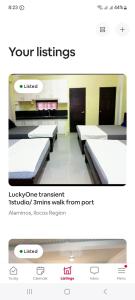a picture of a room with rows of beds at Hundred Islands lucky One Transient 3mins walk fr wharf in Alaminos