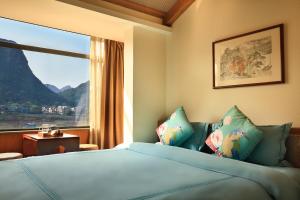 Ein allgemeiner Bergblick oder ein Berglick von des Hotels aus