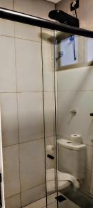 Koupelna v ubytování Hotel Coroados Foz Express