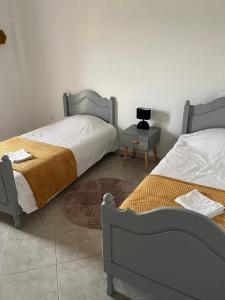 Postel nebo postele na pokoji v ubytování Entre Mer et Montagne