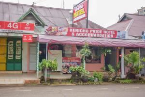 ein Geschäft an der Seite einer Straße in der Unterkunft Kericho Pride Hotel in Kericho
