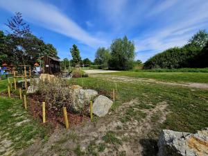 Vonkajšia záhrada v ubytovaní Countryside studio