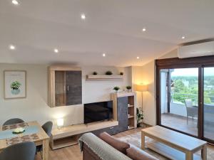 TV o dispositivi per l'intrattenimento presso Luxury suite with sea and Olympus view