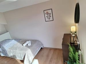 Letto o letti in una camera di Luxury suite with sea and Olympus view