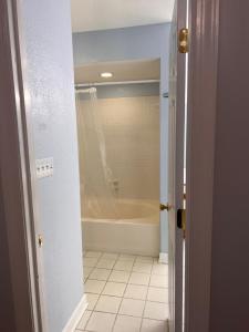 Een badkamer bij Copeland Get-a-Way