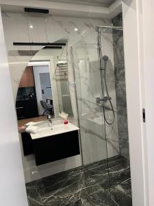 Koupelna v ubytování Apartamenty Brzozowa