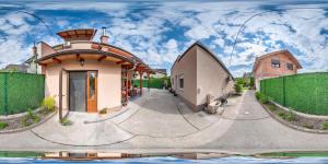 a rendering of a building with a skate park at Apartman Mina 4 in Vrdnik