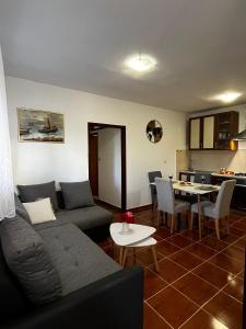 a living room with a couch and a table at Apartman Mimi in Pula