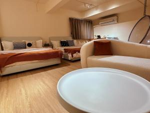 Letto o letti in una camera di Homiday